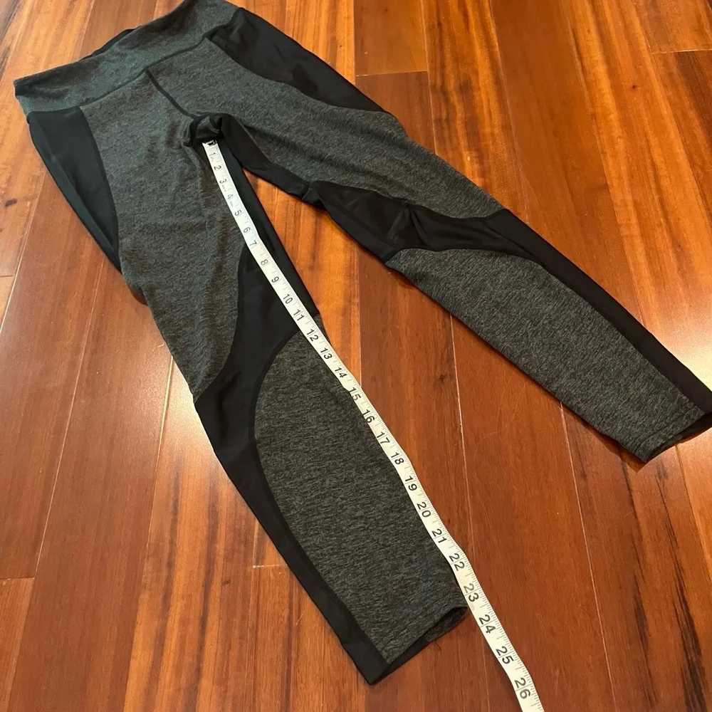 Free People FP Movement Gray Black Leggings Pants Athletic Active‎ Size Small